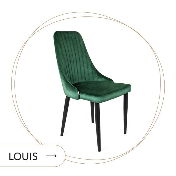 Krzesło zielone Louis