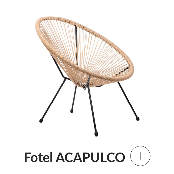 Fotel acapulco naturalny