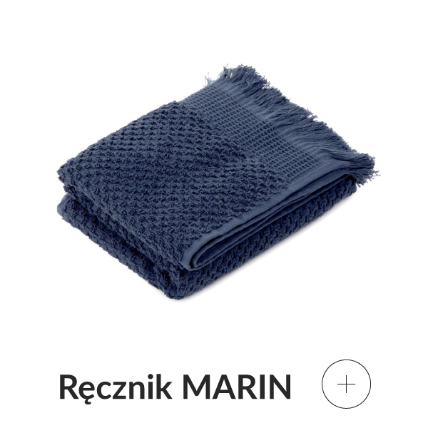 Ręcznik granatowy wafel