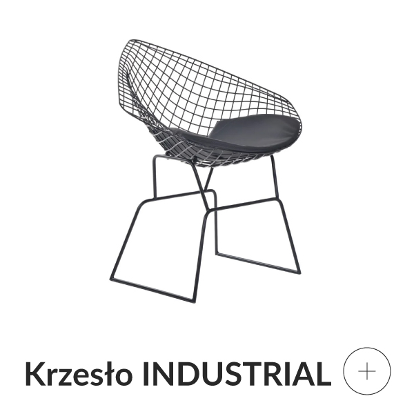 Krzesło industrialne metalowe