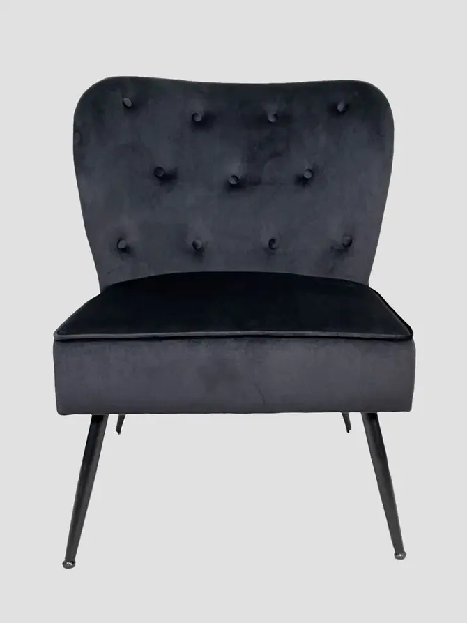 Fotel ELOYA czarny 71x75,5x86 cm