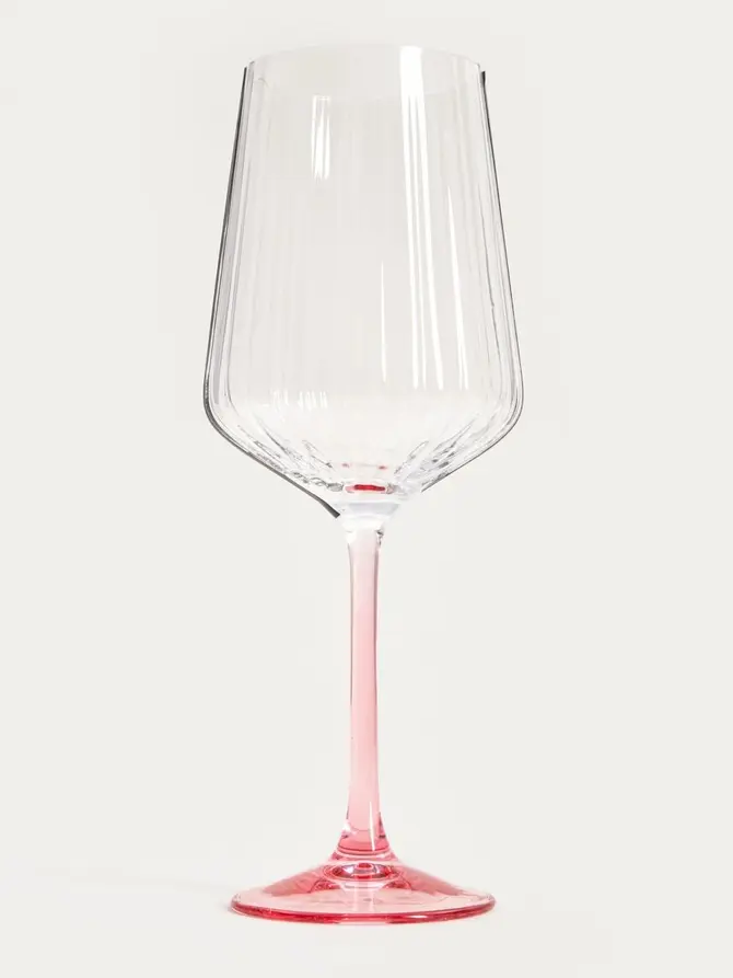 Kieliszek BRILL na wino z różową nóżką 0,56 l
