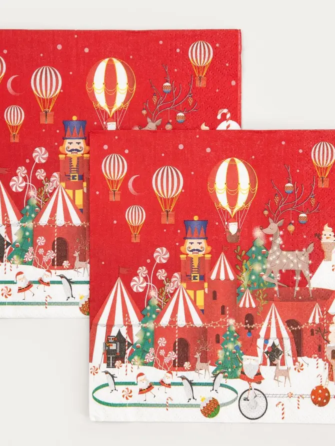 Serwetka papierowa WINTER WONDERLAND CHRISTMAS ze świątecznym wzorem 33x33 cm