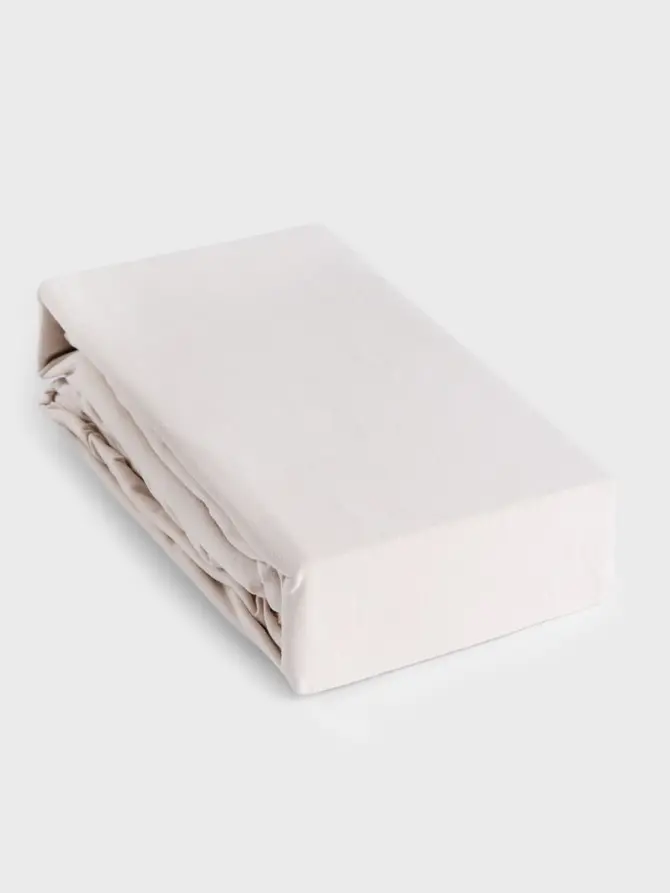Prześcieradło PELLY jersey beżowe PREMIUM 160x200 cm