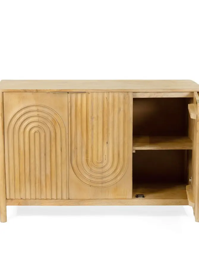 Komoda SURAT lite drewno mango 121x40x80 cm