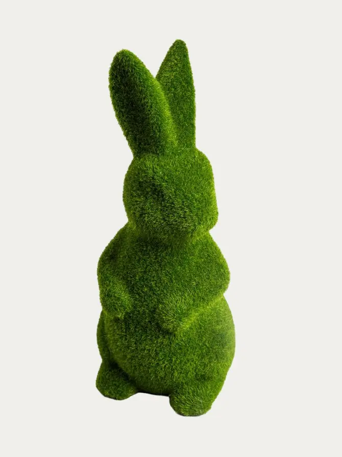 Figurka POLY królik zielony ceramiczny 10x9x23 cm
