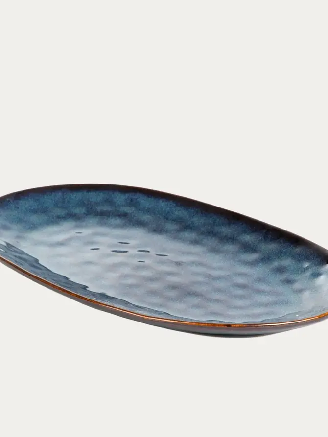 Półmisek CASPER owalny granatowy 24x40 cm