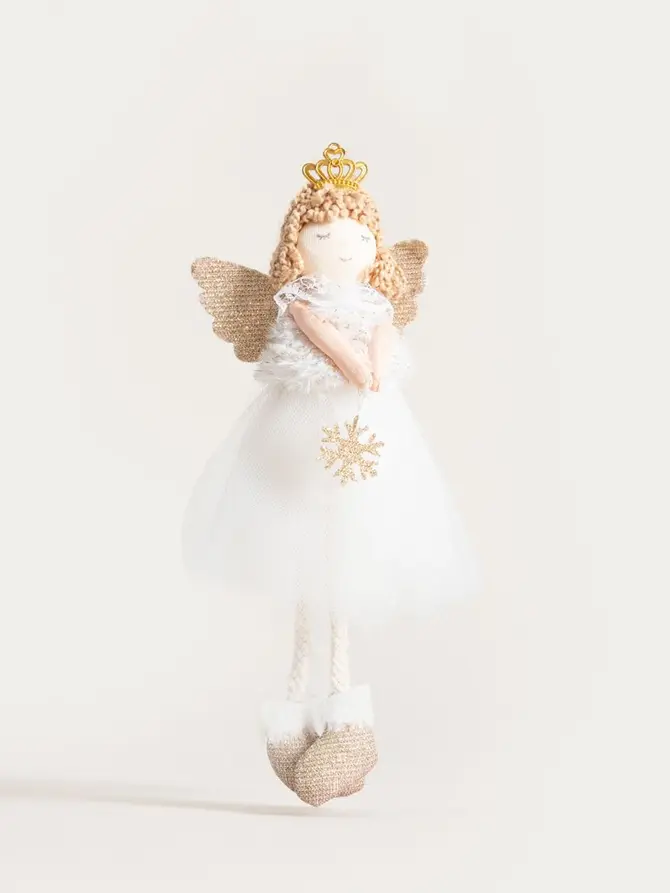 Zawieszka PLYS aniołek w sukience 19 cm