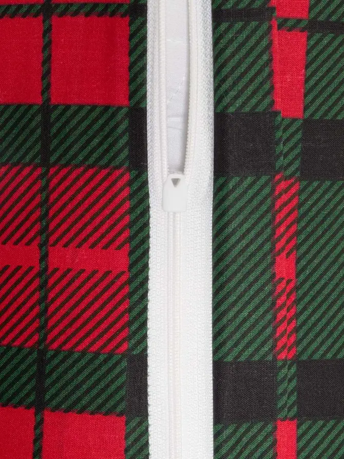 Pościel EC TARTAN bawełniana w kratę 160x200 + 2*70x80 cm