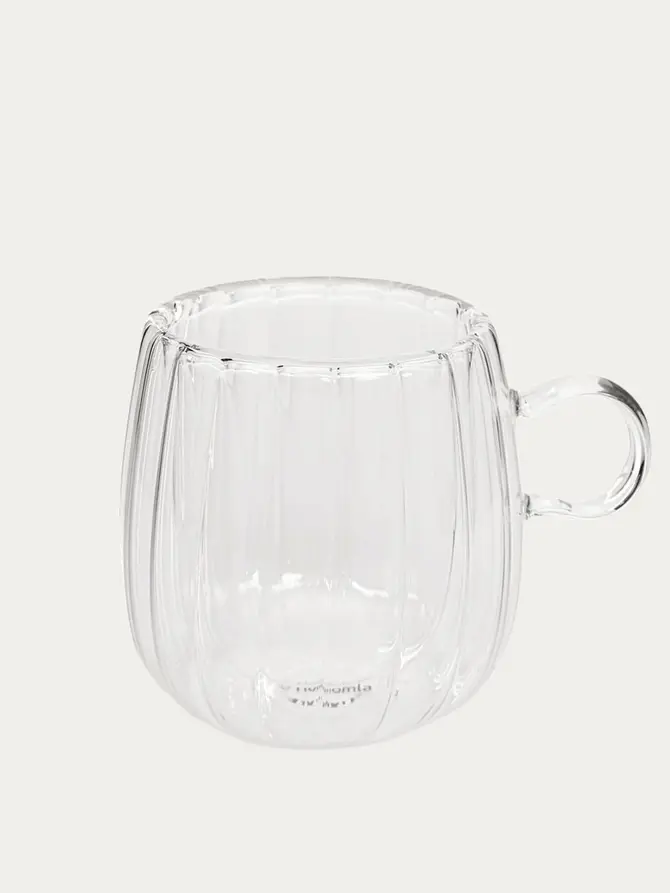 Zestaw szklanek CEMBRA GROOVE z podwójną ścianką i uchem 2 szt. 250ml