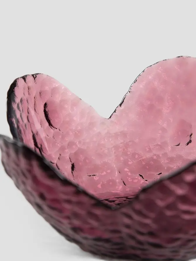 Miseczka LONNY w kształcie kwiatka różowa M 12x6 cm