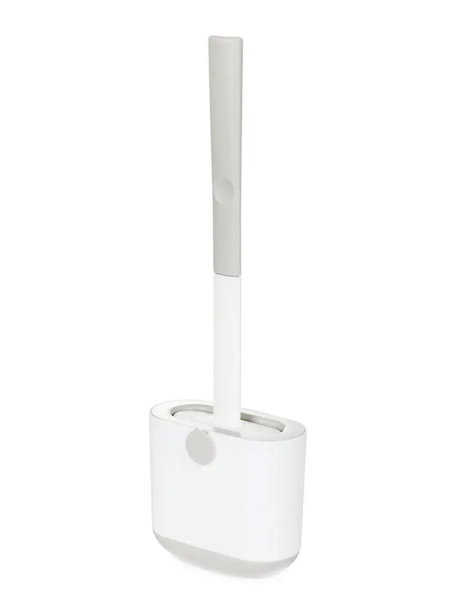 Szczotka do WC REINA silikonowa biała 12.3x6.2x36.5 cm