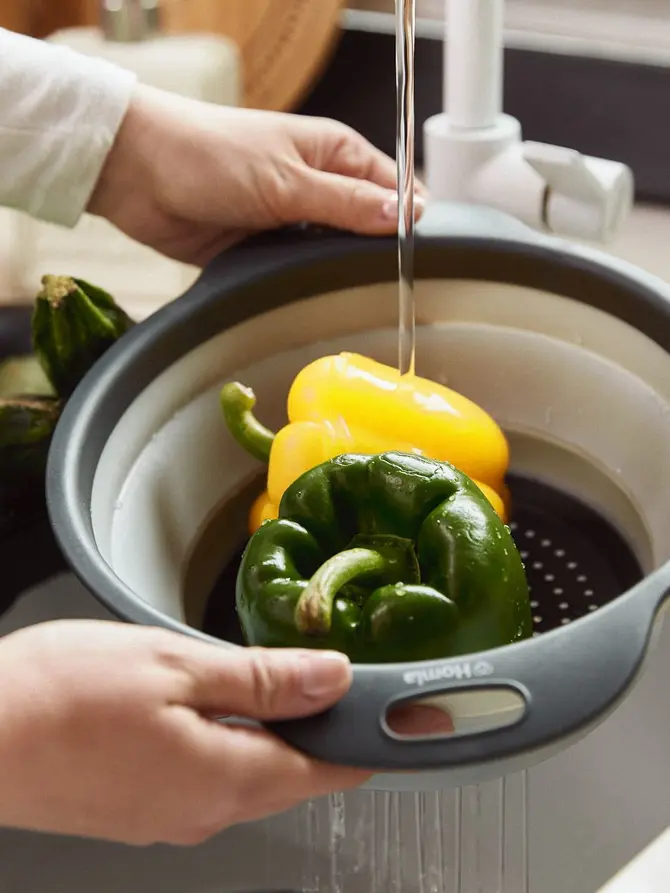 Durszlak EASY COOK składany okrągły 