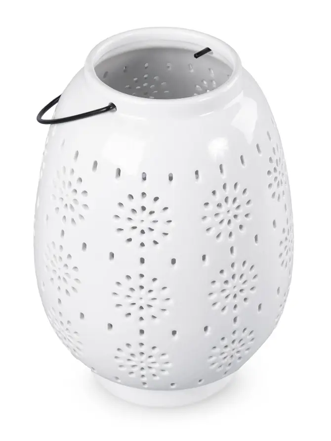 Lampion biały SKYE 18x25 cm SS19 924532