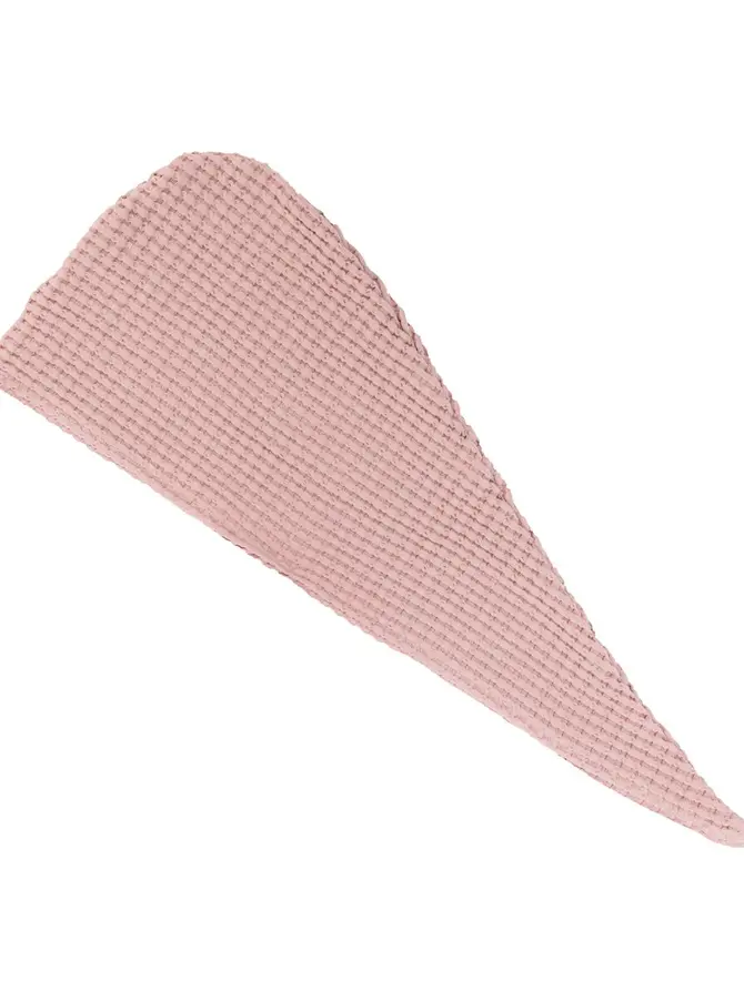 Turban VAFFEL Bawełniany różowy 25x75 cm