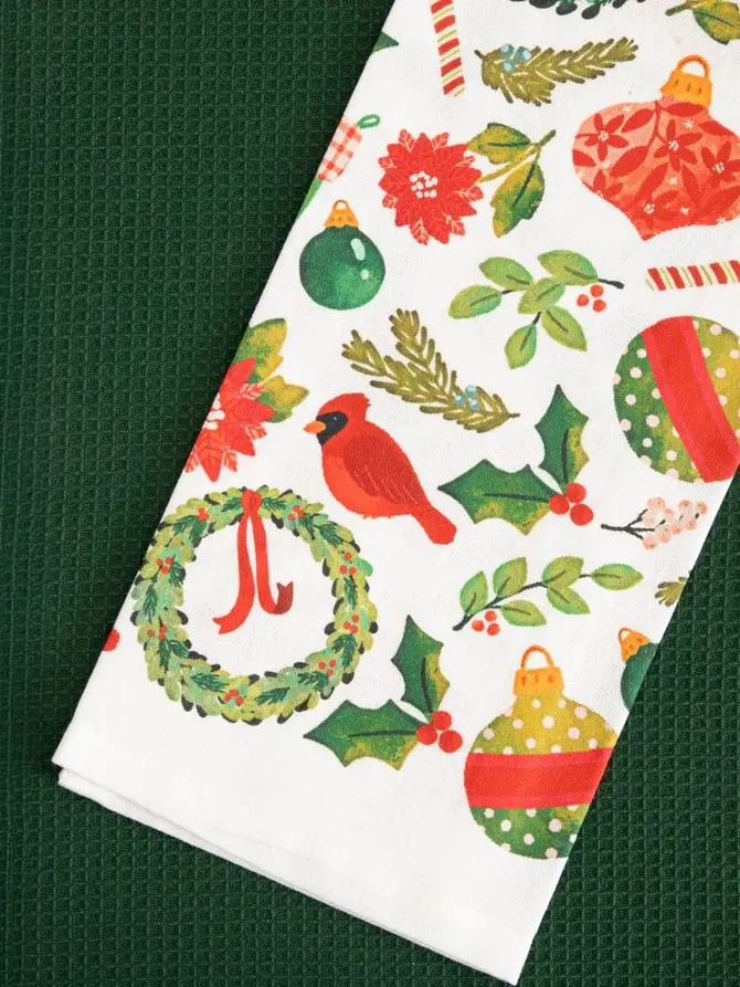 Zestaw ścierek kuchennych GARLAND bawełniane z motywem świątecznym 2*45x65 cm