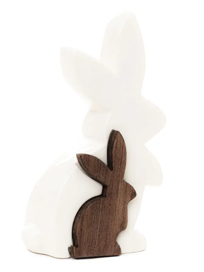 Figurka HARE zając ceramiczny 13x23cm