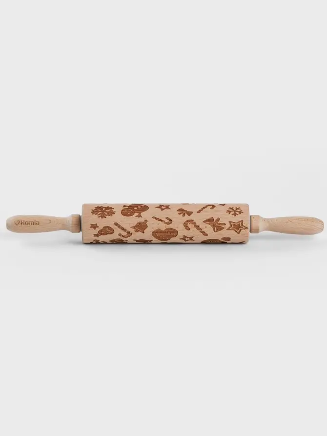 Wałek DALIA do ciasta świąteczny 39 CM