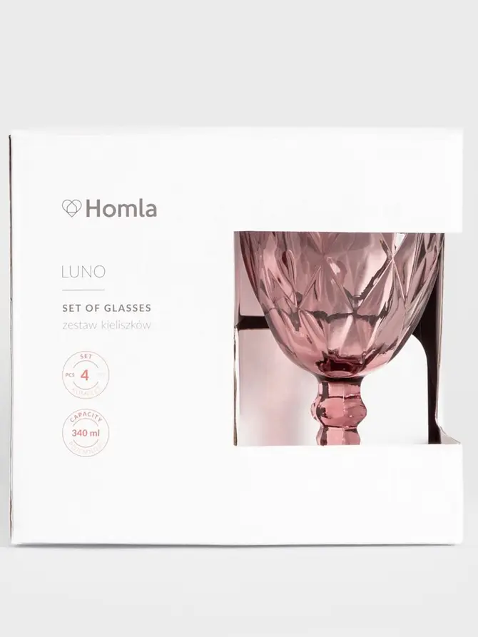 Zestaw kieliszków LUNO do wina różowych 4 szt. 340ml