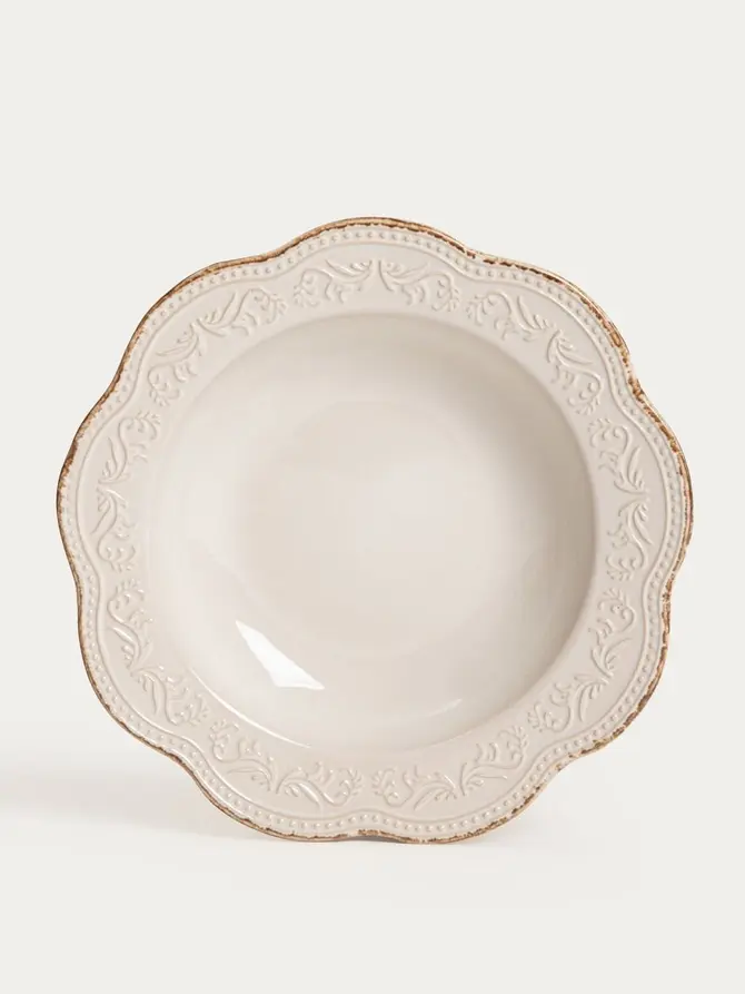 Talerz SALTIS głęboki kremowy 22 cm