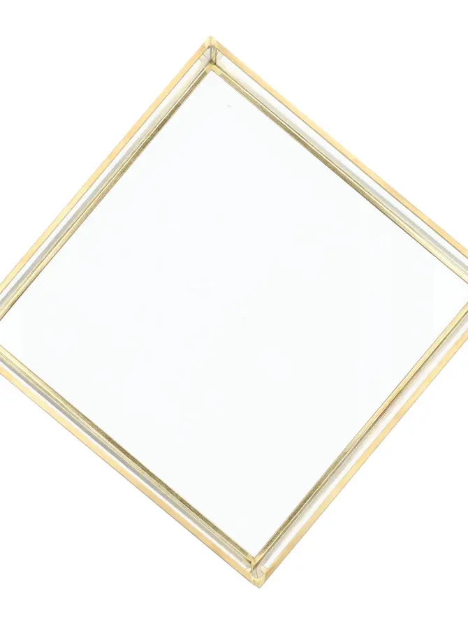 Taca GRAZIA ozdobna złota 18x18x4 cm