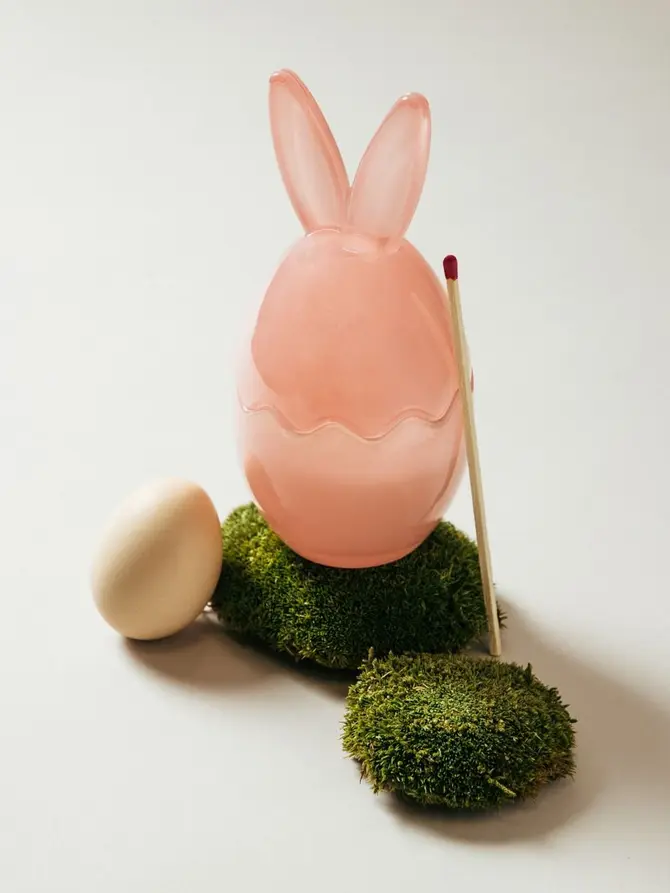 Świeca zapachowa RABBIT różowa 100g