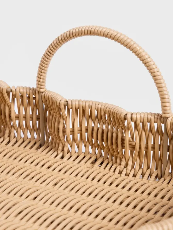 Taca dekoracyjna COBELS pleciona naturalna 42x28x5,5 cm
