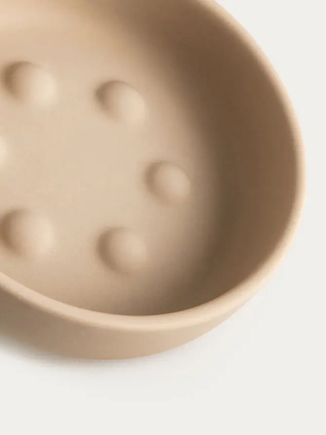 Mydelniczka ALMERI ceramiczna beżowa 11,2x3,2 cm