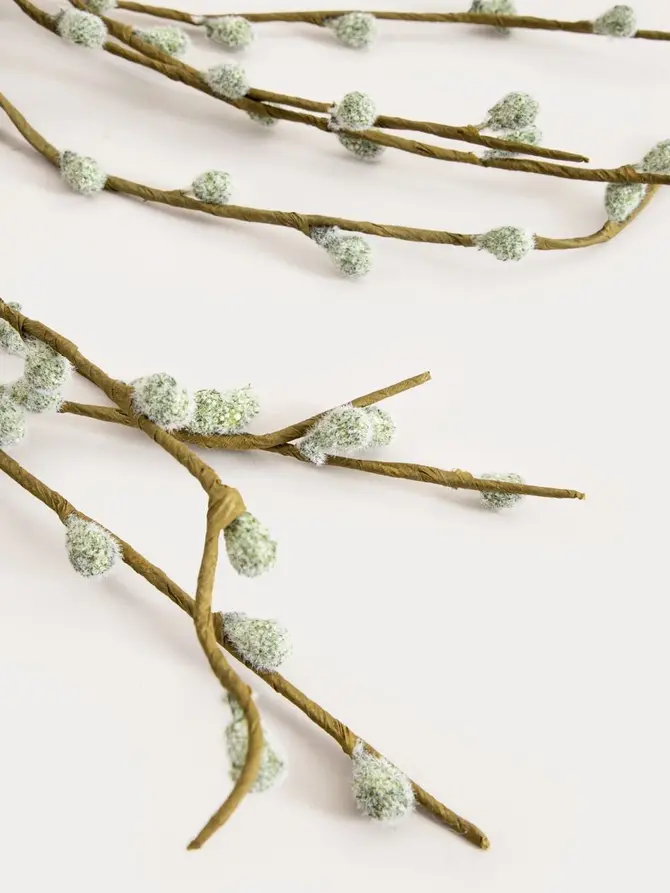 Gałązka sztuczna CATKINS bazie 58 cm