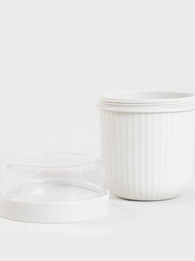 Pojemnik NOVARA na jogurt szary 0,65 + 0,2l