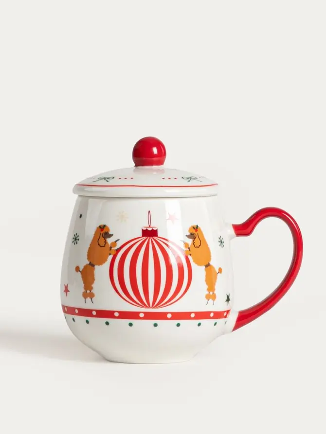 Kubek MURTI porcelanowy z pudlami 0,3 l
