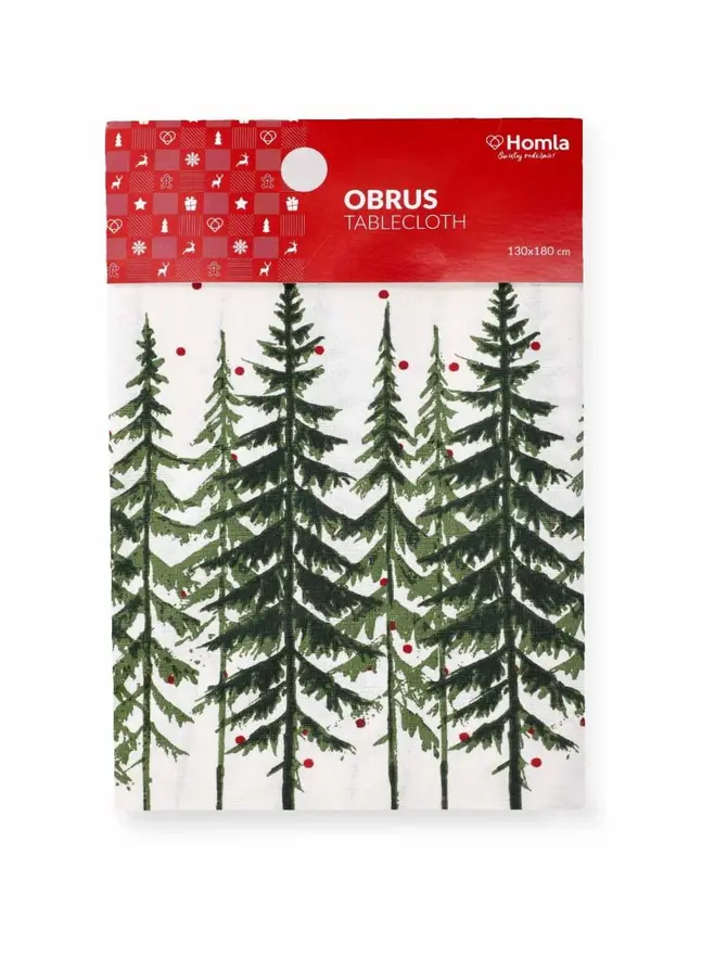 Obrus SKOV z choinkami 130x180 cm