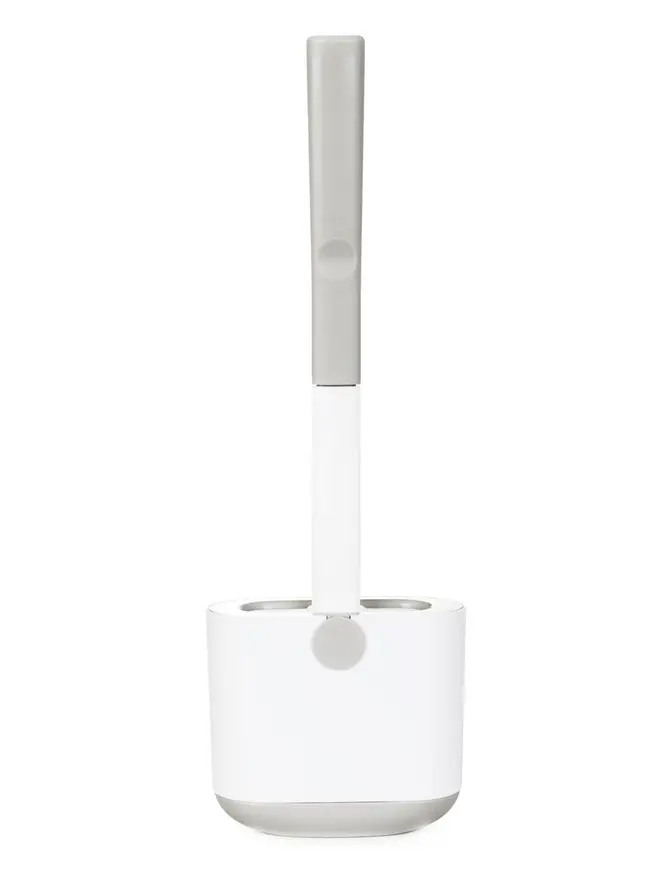 Szczotka do WC REINA silikonowa biała 12.3x6.2x36.5 cm