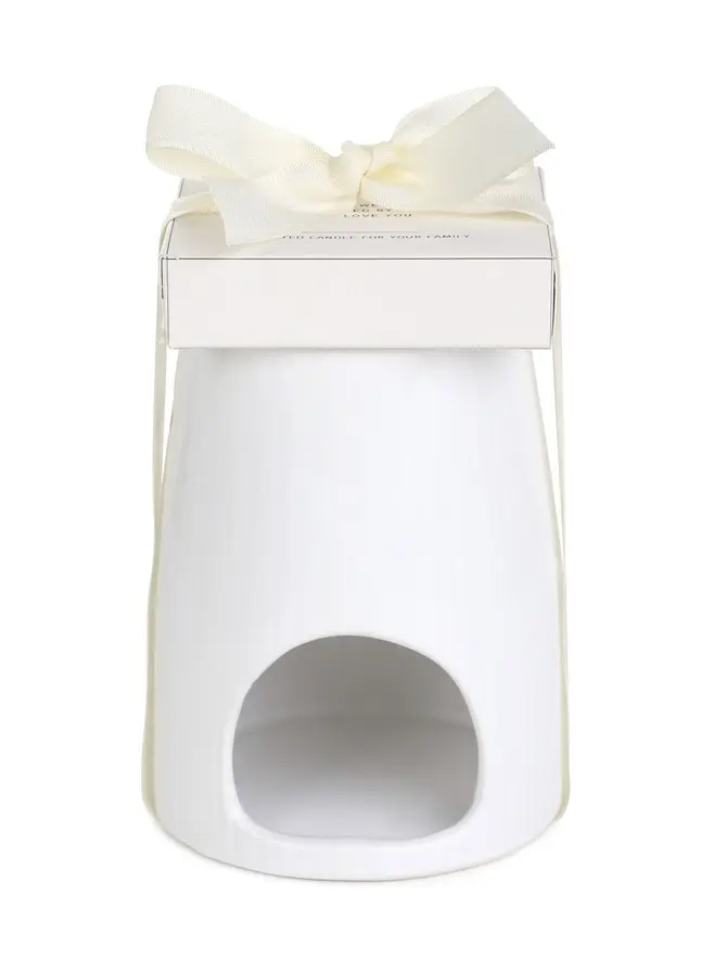 Kominek ceramiczny FIRES z woskiem Fresh Linen 10x12,5 cm 22G