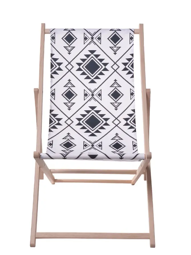 Leżak AZTEC drewniany 58,5x71x100 cm