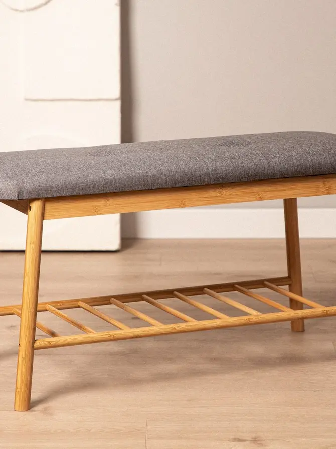 Szafka na buty TRUO bambusowa naturalna 84x30x45 cm