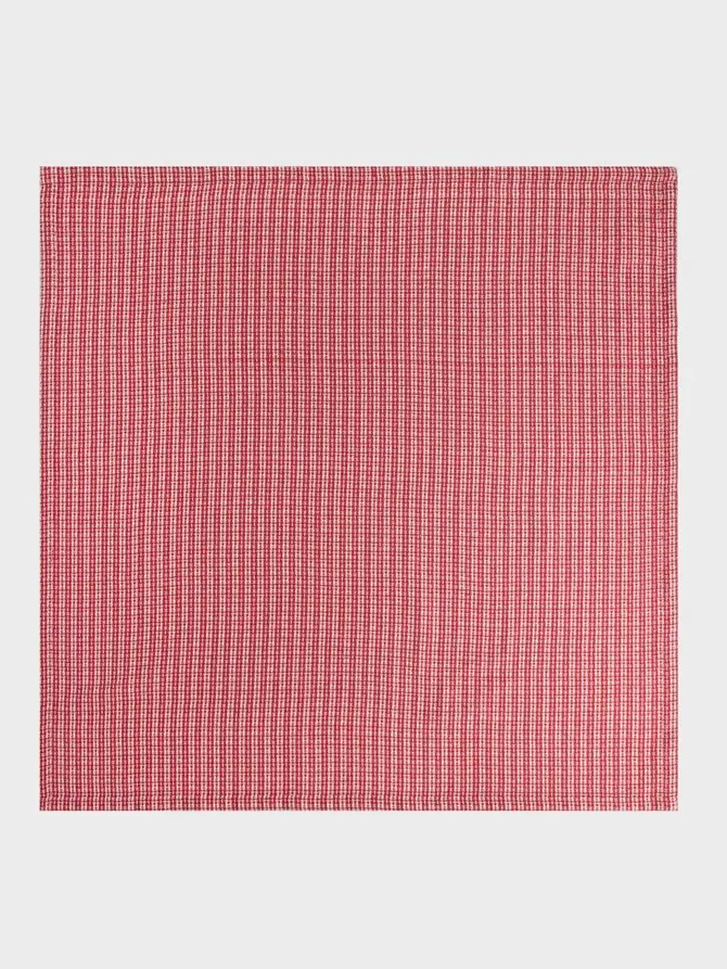 Obrus SPLASH bawełniany czerwony 80x80 cm