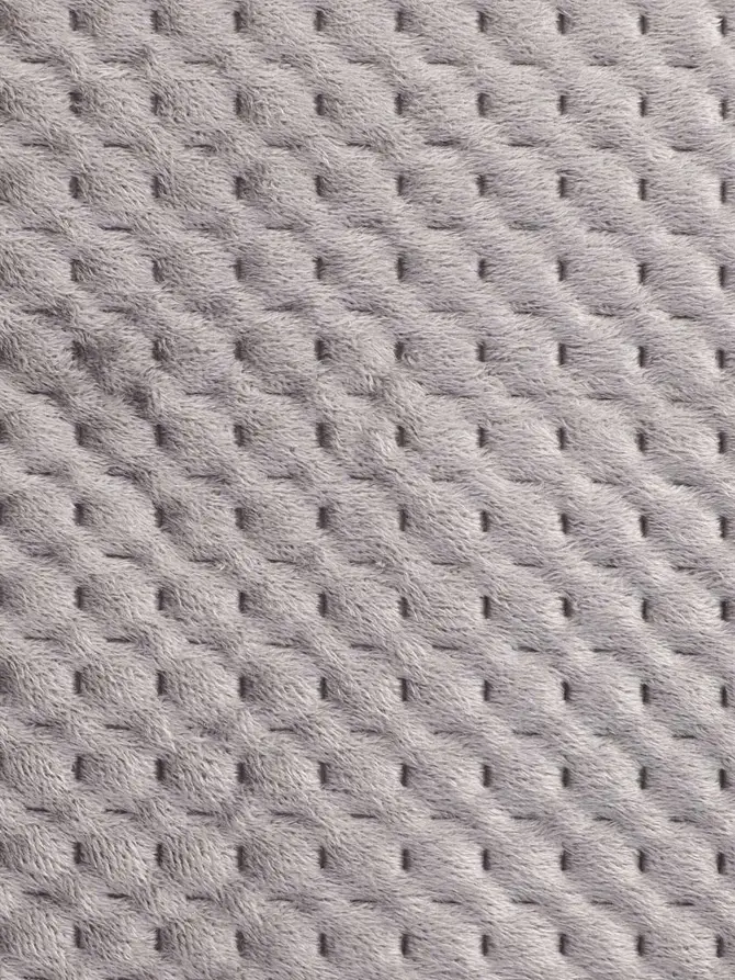 Narzuta ZEMI welurowa szara 220x240 cm