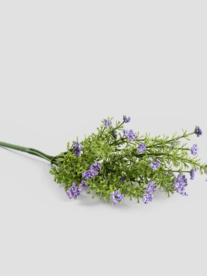 Gałązka sztuczna FERNA paproć z kwiatami 33 cm