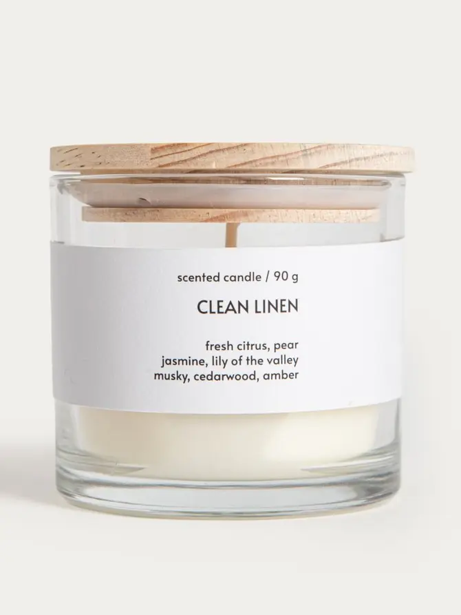 Świeca zapachowa ESSENTIAL Clean Linen 90 g