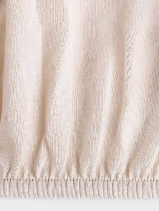 Prześcieradło PELLY jersey beżowe PREMIUM 90x200 cm