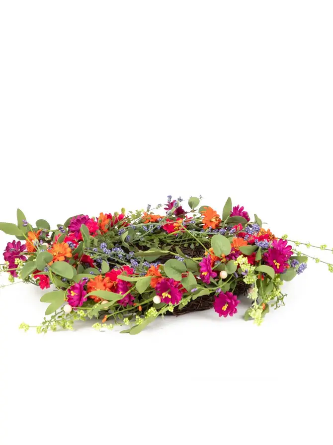 Wieniec MEADOW z kolorowymi kwiatami 45 cm