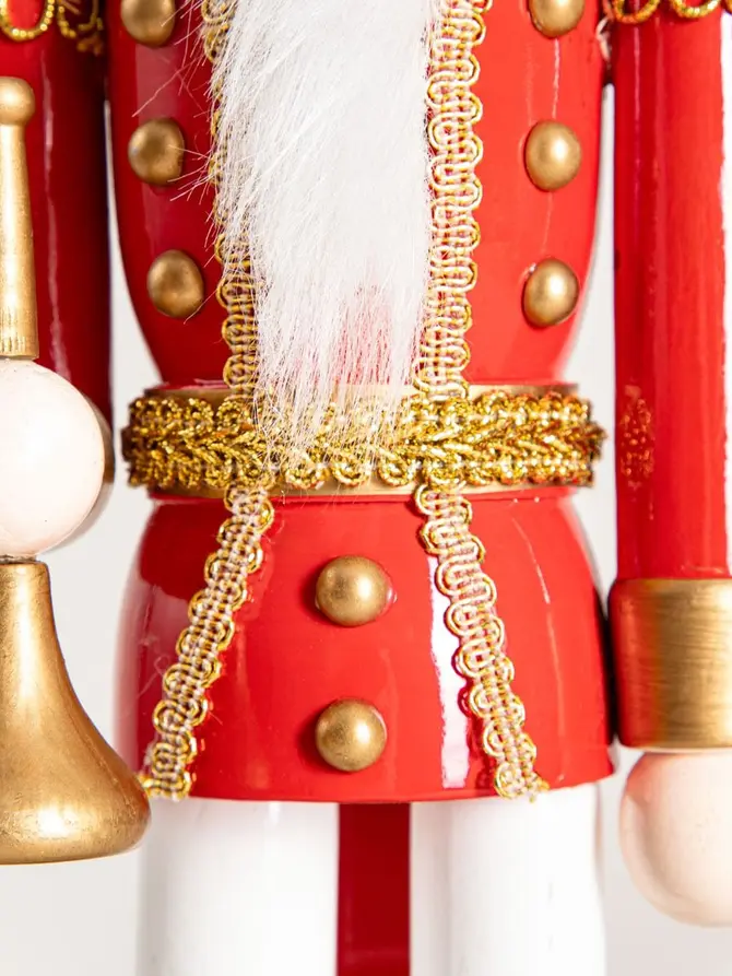 Figurka NUTCRACKER dziadek do orzechów z trąbką 38 cm