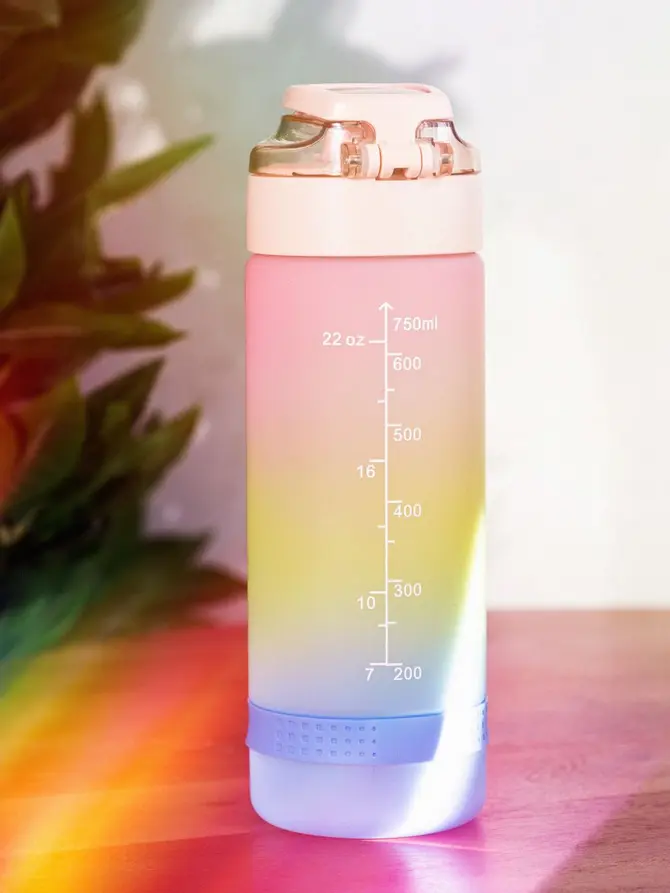 Butelka bidon OMBRE różowo-niebieska 700 ml