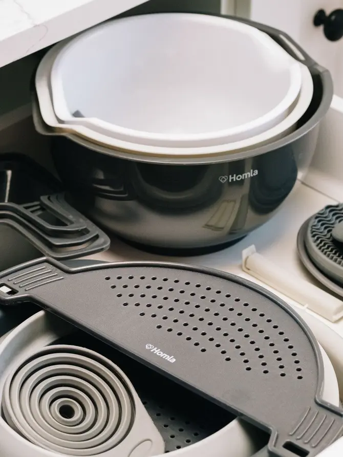Durszlak EASY COOK składany okrągły 