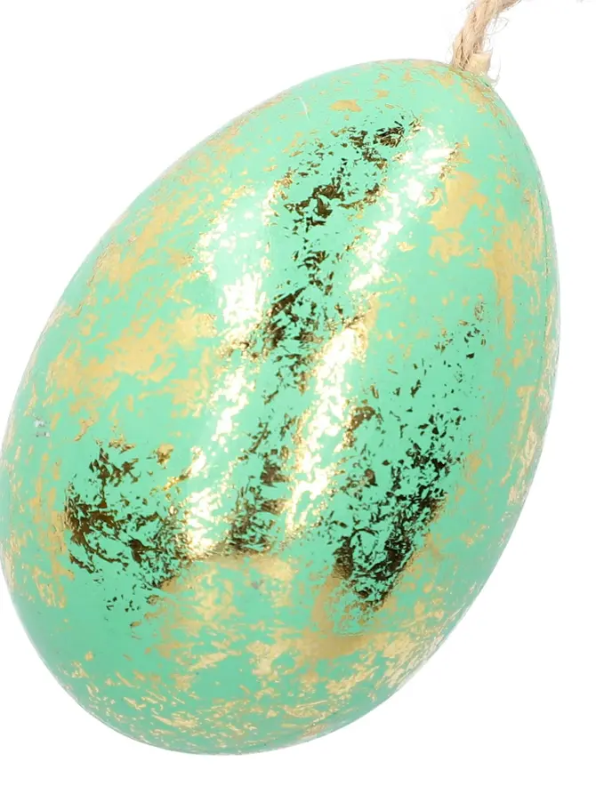 Zawieszka SPRINKLE jajko zielona 8 cm