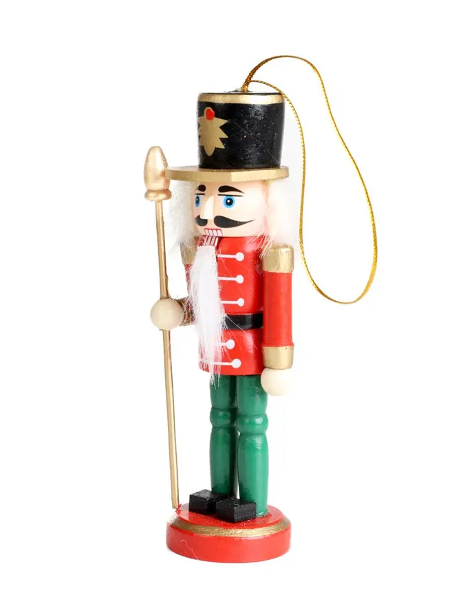Zestaw zawieszek NUTCRACKER czerwony dziadek 3 szt. 13 cm