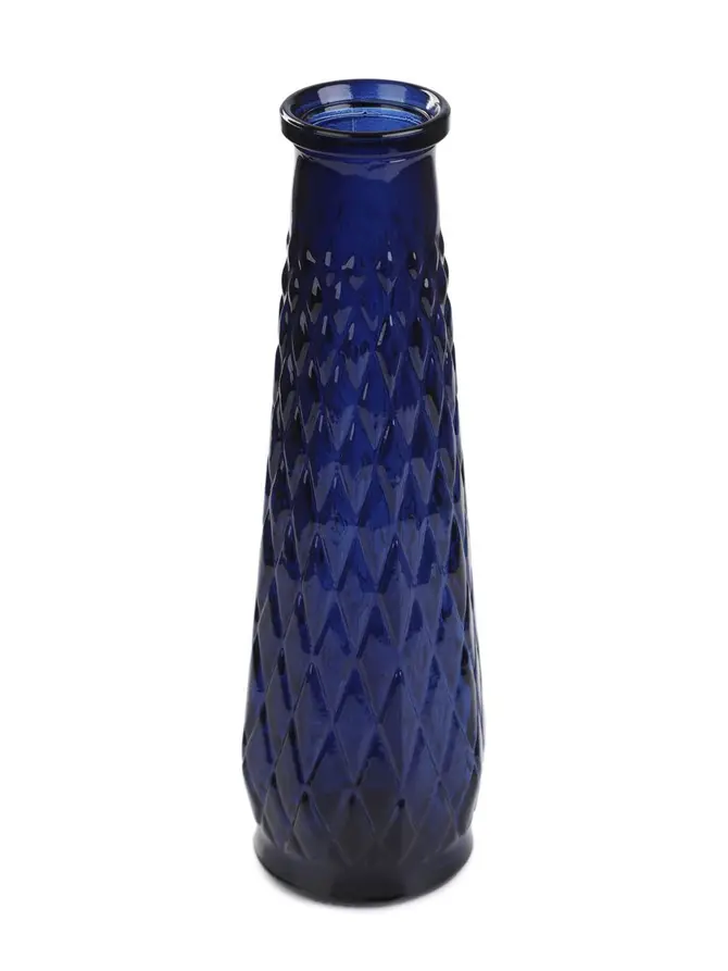 Wazon ARCHIE szklany granatowy 6,5x22 cm