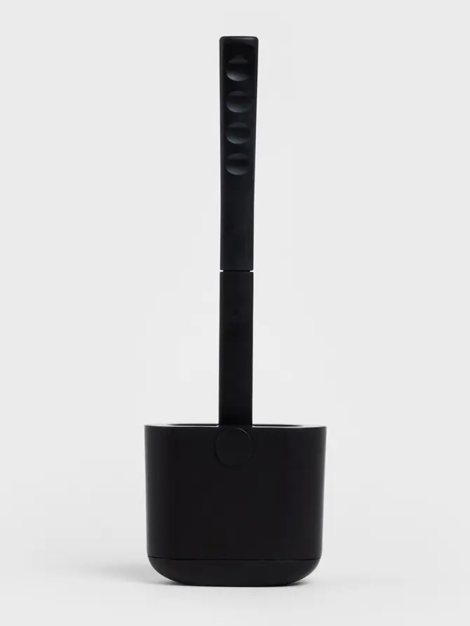 Szczotka do WC REINA silikonowa czarna 12.3x6.2x36.5 cm
