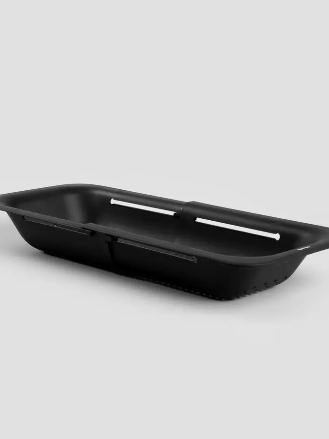 Durszlak EASY CLEAN kuchenny czarny 37x20 cm